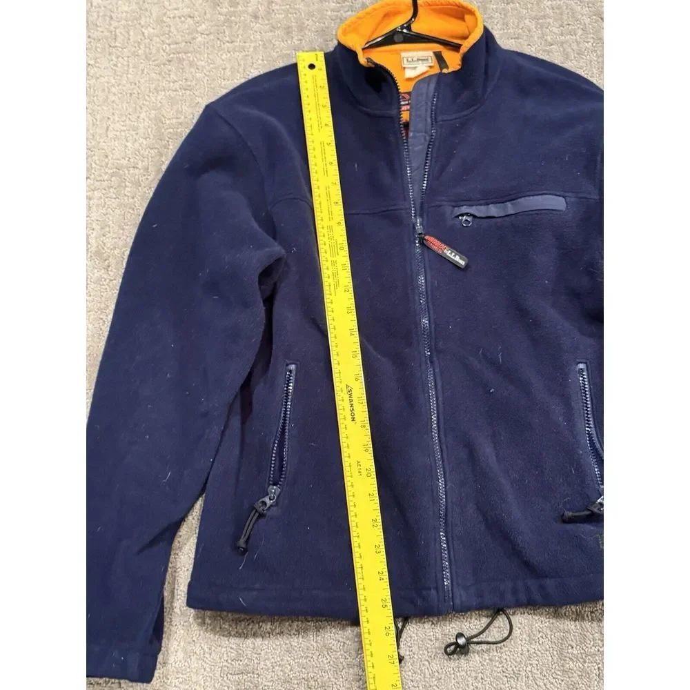 Ll Bean Polar Tech Windstop Medium Blue Fleece‎